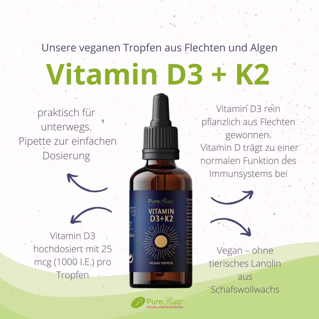 Vitamin D3 + K2  30 ml Tropfen