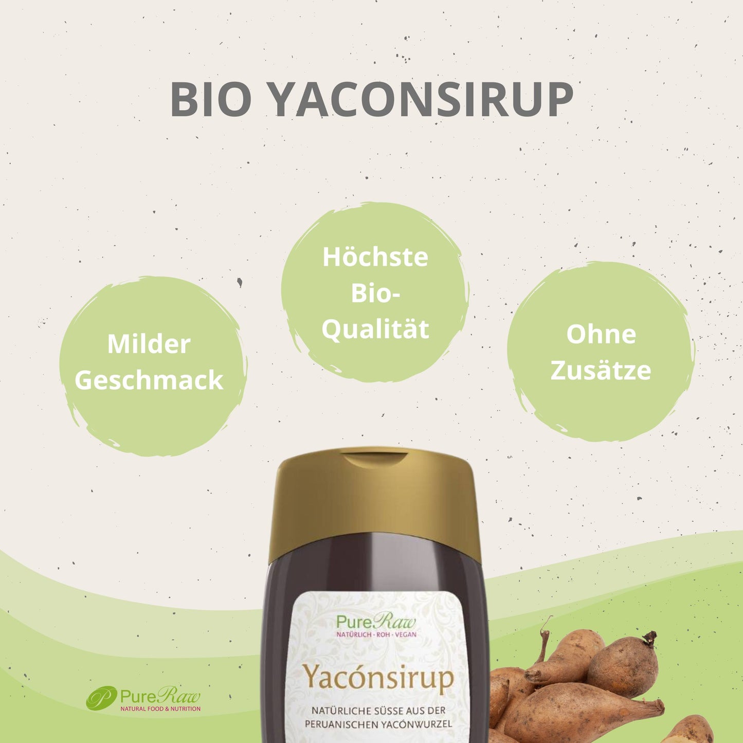 Yacon Sirup - Natürliches Süßungsmittel, vegan, bio
