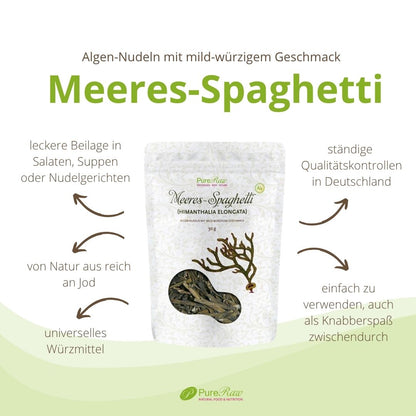 PureRaw Bio Meeres-Spaghetti mit mild-würzigem Geschmack