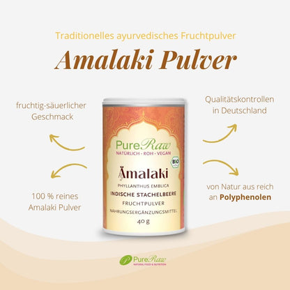 Bio Amalaki Pulver aus 100 Prozent Amalaki-Fruchtpulver mit Produktmerkmalen