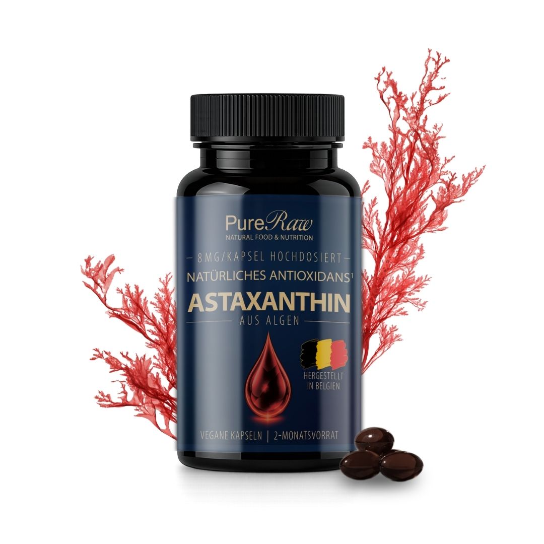 PureRaw Astaxanthin aus Mikroalgen – Produktvorteile und Verzehrhinweise