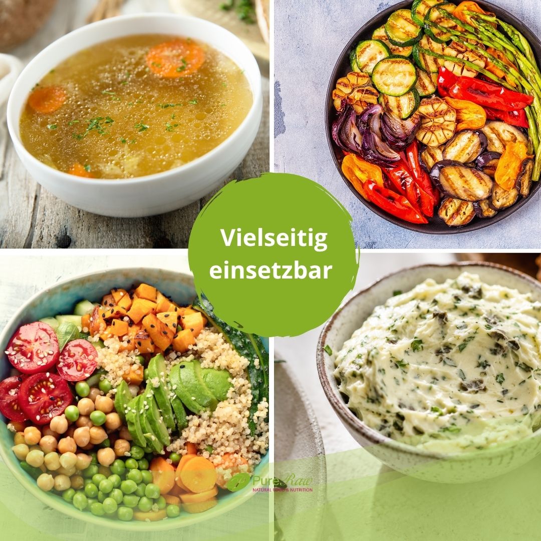Bio Zuckertang vielseitig verwendet in Suppen, Gemüsegerichten, Bowls und Dips