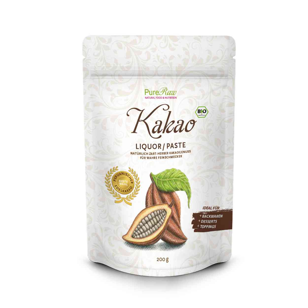 Kakao Liquor / Paste  (Bio & Roh) 200 g