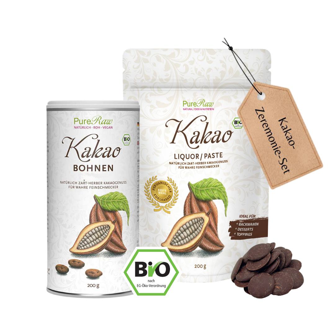 Kakao Zeremonie Set (Bio & Roh)