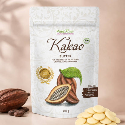 Kakaobutter (Bio & Roh) 200 g