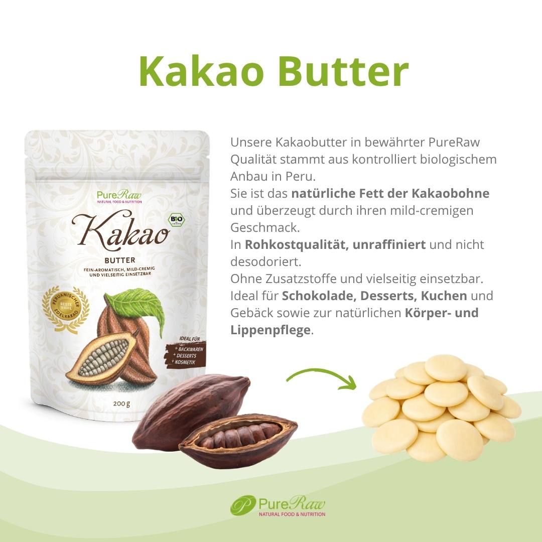 Kakaobutter (Bio & Roh) 200 g
