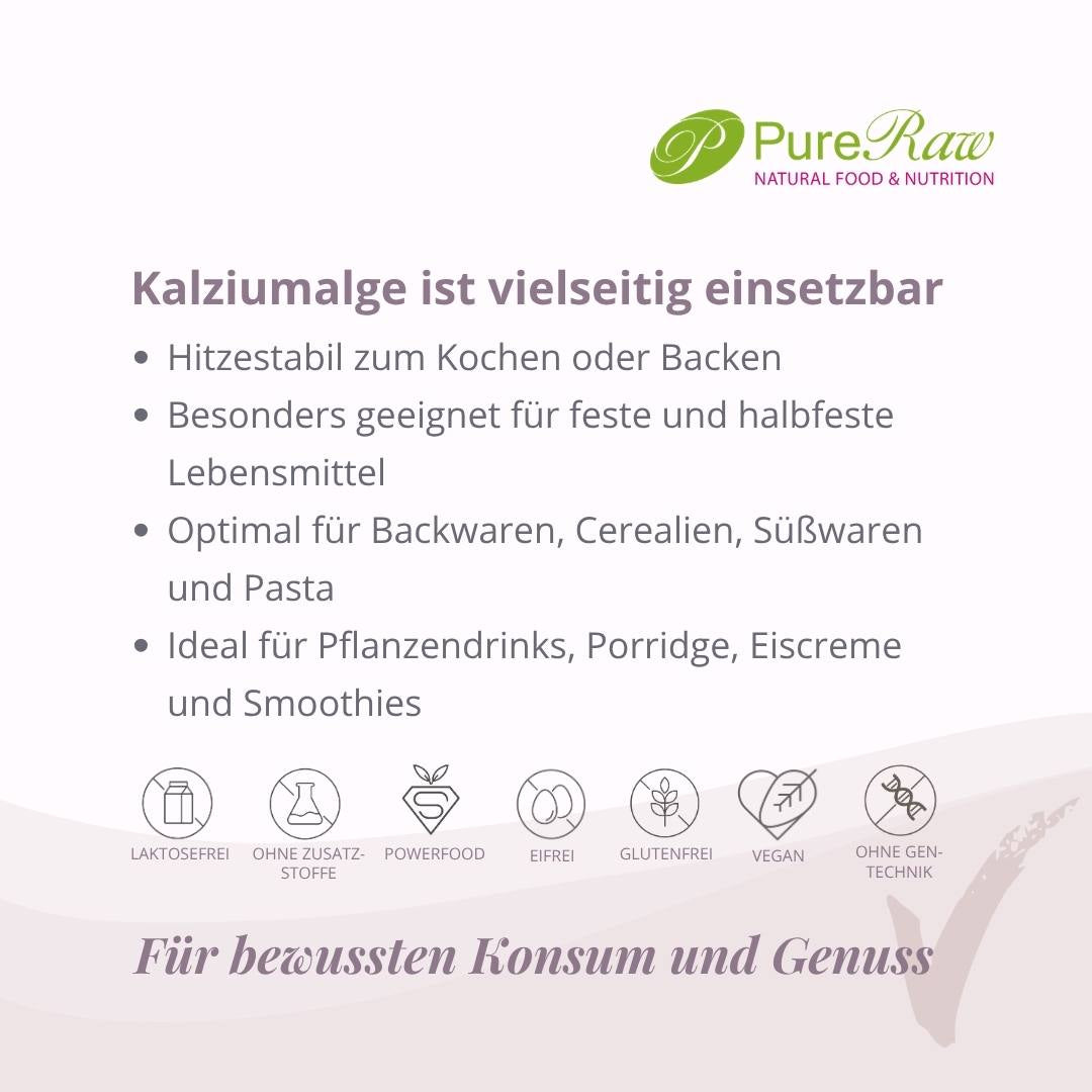 Einsatzmöglichkeiten von PureRaw Kalziumalge