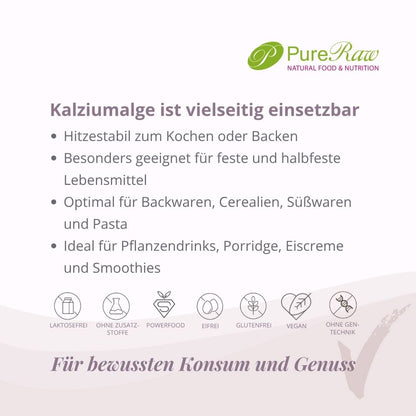 Einsatzmöglichkeiten von PureRaw Kalziumalge