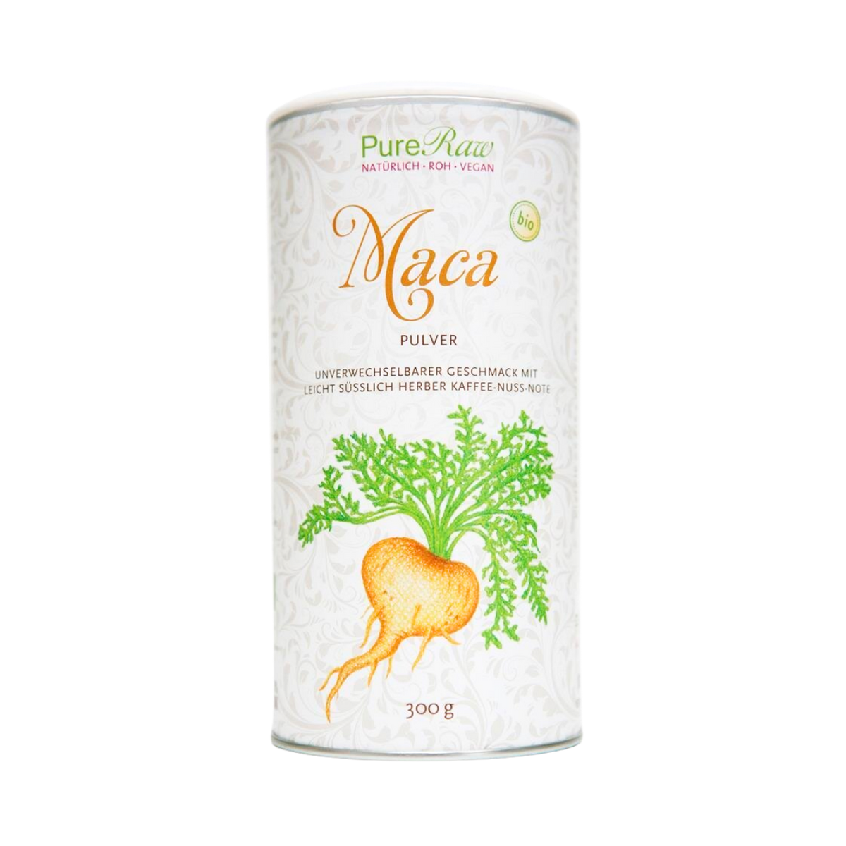PureRaw Maca Pulver in der 300-g-Dose