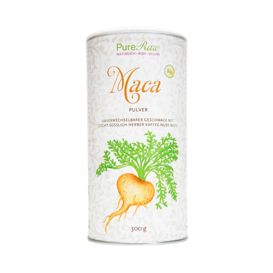 PureRaw Maca Pulver in der 300-g-Dose