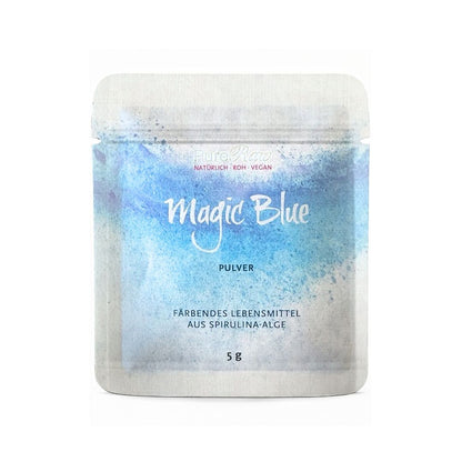 Magic Blue 5-g-Portionspackung in Vorderansicht