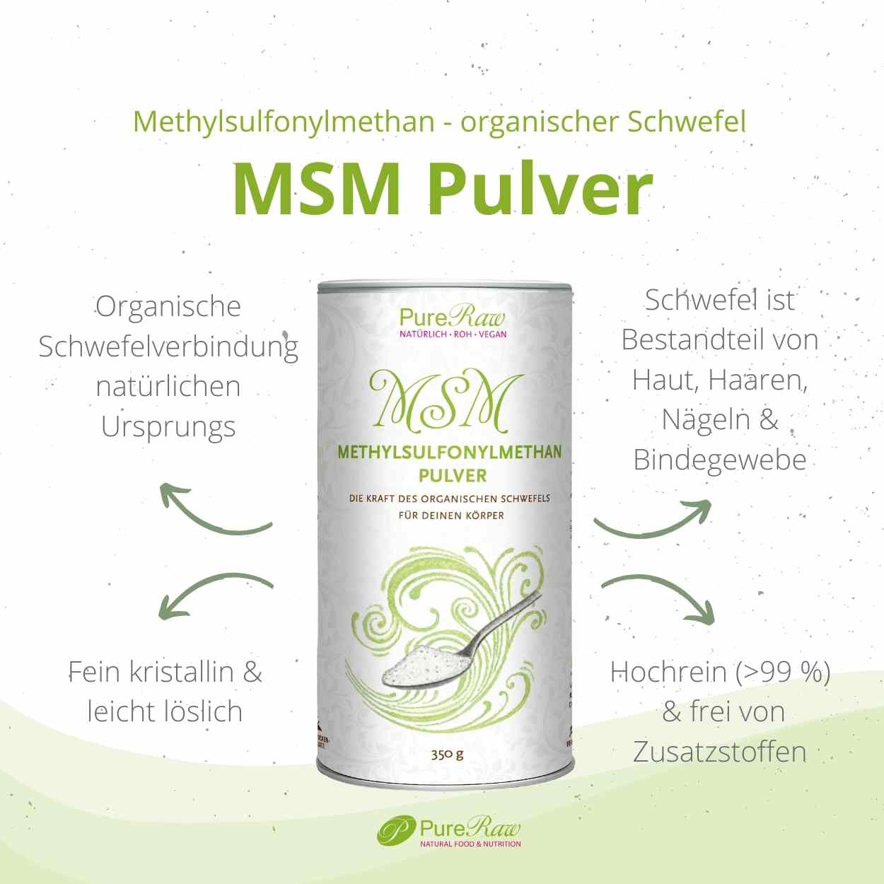 Methylsulfonylmethane (MSM), organic sulfur 350 g