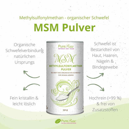 Methylsulfonylmethane (MSM), organic sulfur 350 g