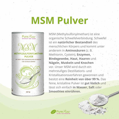 Methylsulfonylmethane (MSM), organic sulfur 350 g
