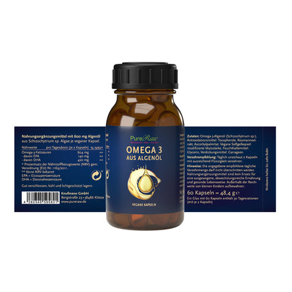 Omega-3 from Algae Oil Capsules (Monthly Pack) 60 Capsules