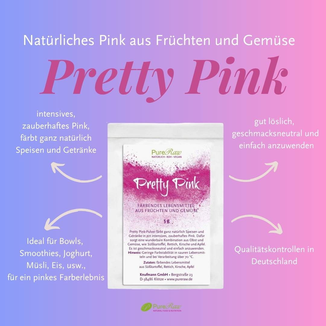 Pretty Pink - Natürliches Pink aus Früchten und Gemüse