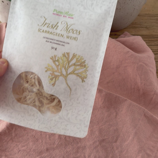 Video zur Herstellung von Irish Moss Gel mit PureRaw Irish Moos.