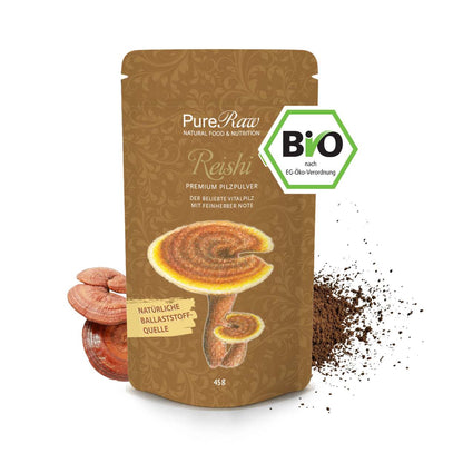 Reishi Pilz Pulver Premium (Ganoderma lucidum), (Bio) 45 g