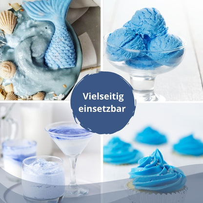 Spirulina Blau vielseitig verwendet für Latte, Bowl, Nicecream und Desserts