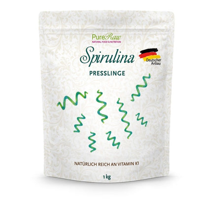 PureRaw Spirulina Presslinge aus Deutschland im 1-kg-Vorratsbeutel