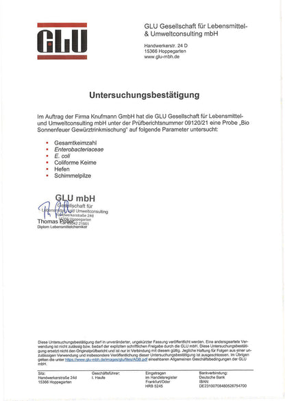 Sonnenfeuer, wärmende Gewürzmischung