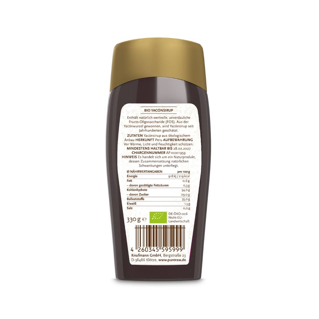 Yacon Syrup - Natural Sweetener, vegan, organic