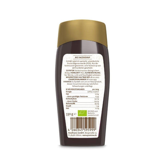 Yacon Syrup - Natural Sweetener, vegan, organic
