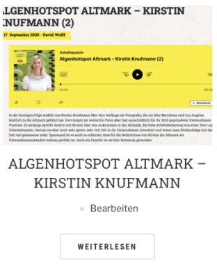 Algenhotspot, Interview mit Kirstin Knufmann - 