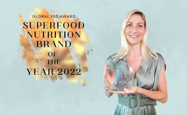 PureRaw als &quot;Beste Superfood Nahrungsmittelmarke des Jahres 2022&quot; ausgezeichnet - 