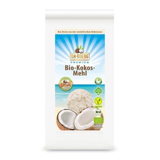 Kokos Mehl, Premiumqualität (Bio & Roh) 600 g
