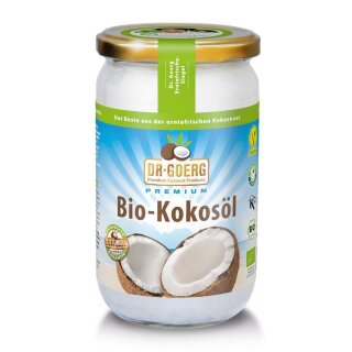 Kokosöl, Rohkostqualität und Bio, 1000 ml