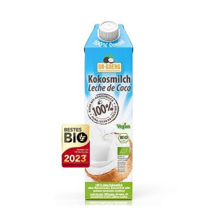 6 x 1000 ml Trinkkokosmilch, Premiumqualität (Bio), Dr. Goerg