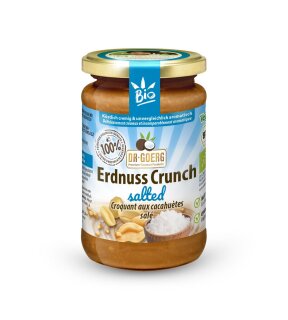 Erdnussmus Crunchy Premiumqualität (Bio) 200 g, Dr Goerg