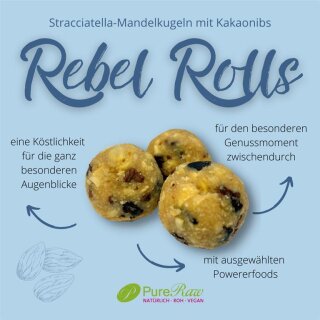 Rebel Rolls Stracciatella Kugeln (Bio & Roh)