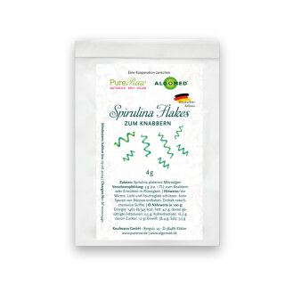 Spirulina Flakes, Deutschland  (Roh) 4 g