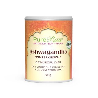 Ashwagandha Pulver (Bio & Roh) 50 g