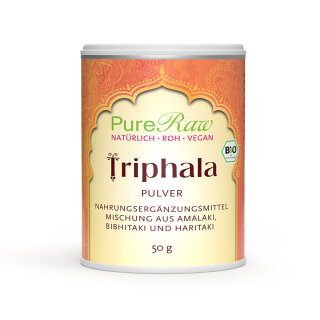 Triphala Pulver (Bio & Roh) 50 g