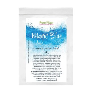 Magic Blue (natürliches Spirulina-Blau, blue spirulina) (Roh) 5 g